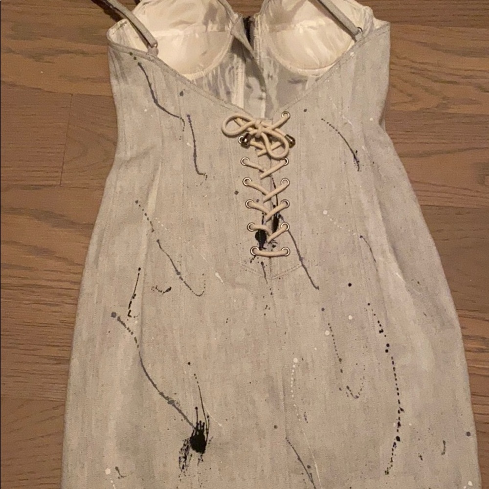 Vena Cava mini denim zip dress - Picture 3 of 4